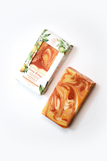 "Sunny Orange" artisan soap